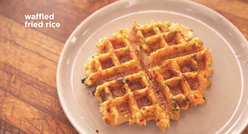 Illustration for article titled Cooking random foods in a waffle iron is the funnest way to cook